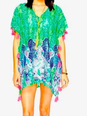 NWT 🌴RARE Lilly Pulitzer🌴Castilla Cover-Up Tunic Caftan Large XL